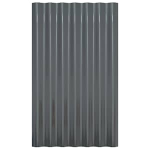 Střešní panely 12 ks pozinkovaná ocel antracit 60 x 36 cm - obrázek 4