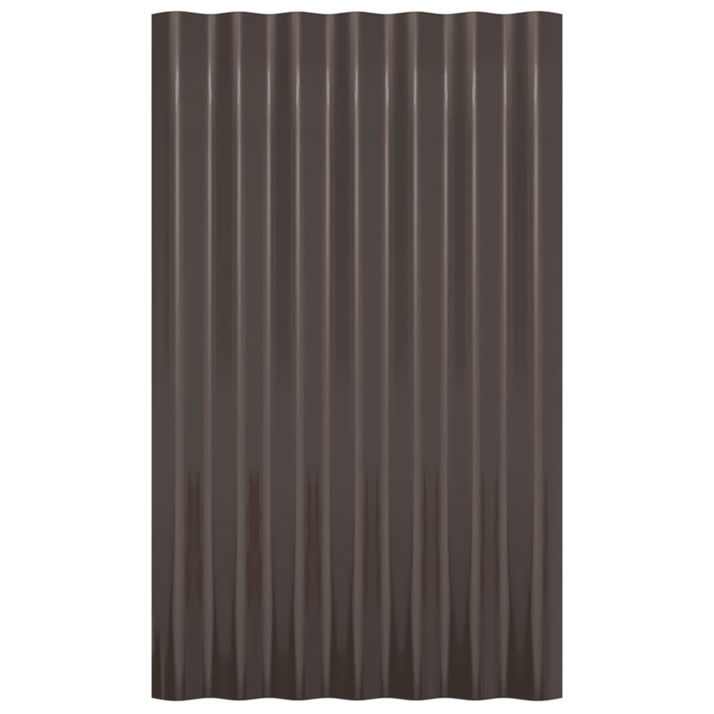36 db barna porszórt acél tetőpanel 60x36 cm 