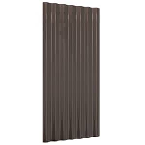Střešní panely 36 ks pozinkovaná ocel hnědé 80 x 36 cm - obrázek 3