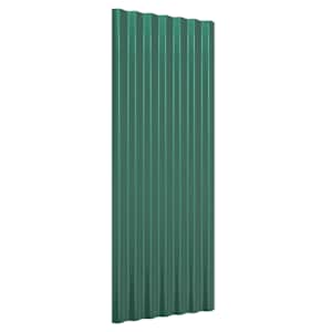 Střešní panely 12 ks pozinkovaná ocel zelené 100 x 36 cm - obrázek 3