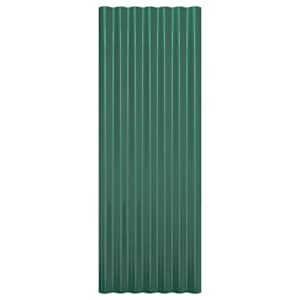 Střešní panely 12 ks pozinkovaná ocel zelené 100 x 36 cm - obrázek 4