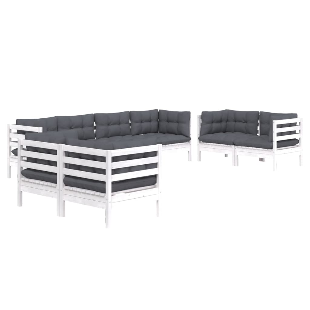 Thumbnail - vidaXL 8-tlg. Garten-Lounge-Set mit Kissen Massivholz Kiefer