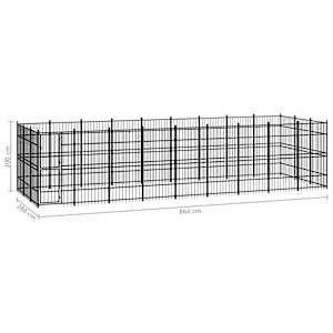 Venkovní psí kotec ocel 24,88 m² - obrázek 7