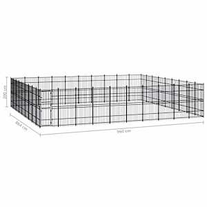 Venkovní psí kotec ocel 82,94 m² - obrázek 7