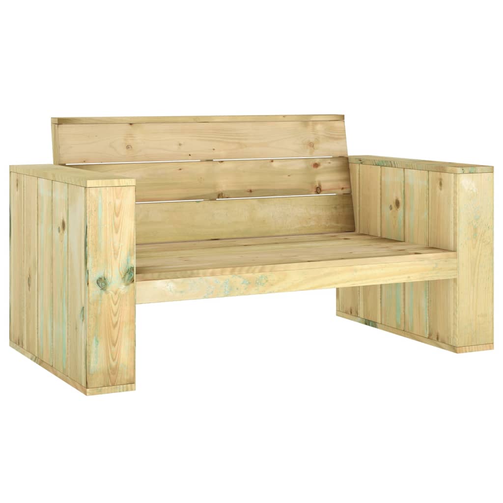Zahradní lavice 139 cm impregnované borové dřevo