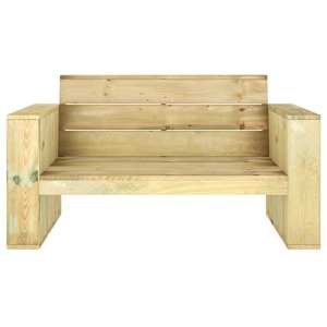 vidaXL Banc de jardin 139 cm bois de pin impr&eacute;gn&eacute;