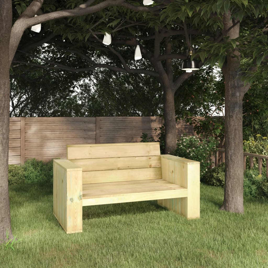 vidaXL Banc de jardin 139 cm Bois de pin imprégné