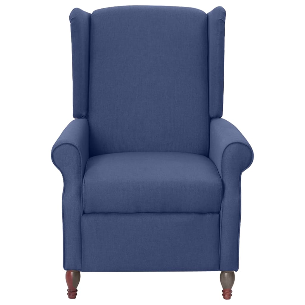 

vidaXL Fauteuil verstelbaar stof blauw