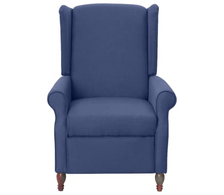 vidaXL Relaxsessel Blau Stoff