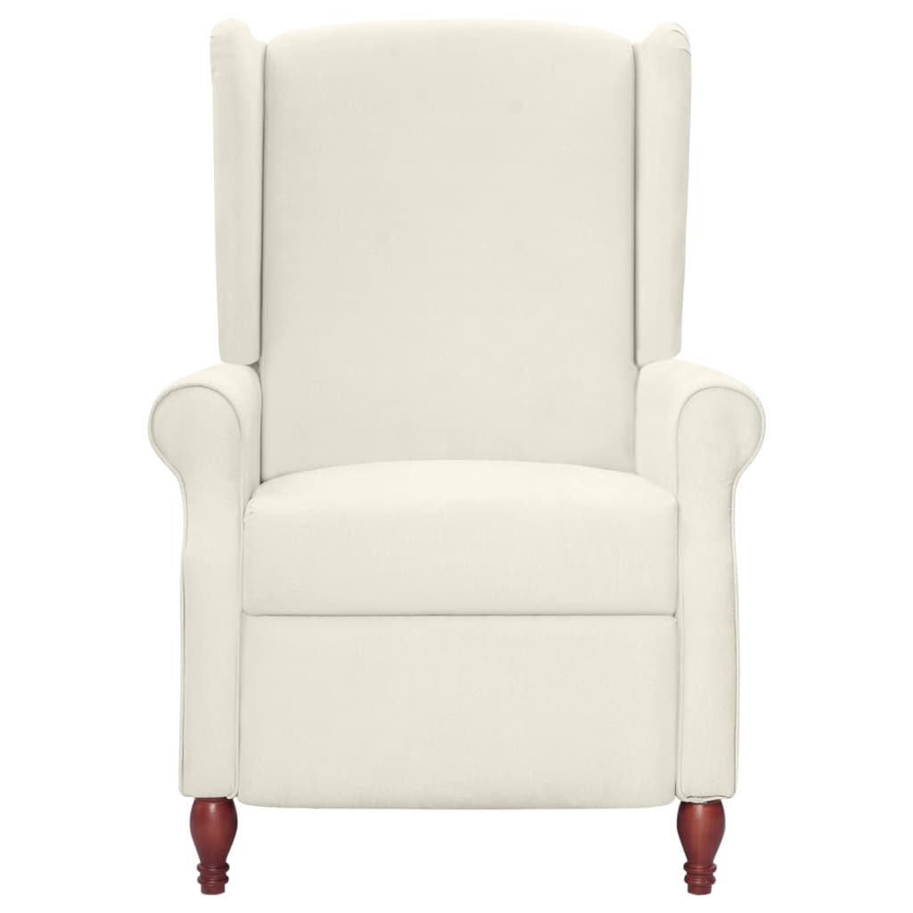 

vidaXL Fauteuil verstelbaar microvezelstof beige