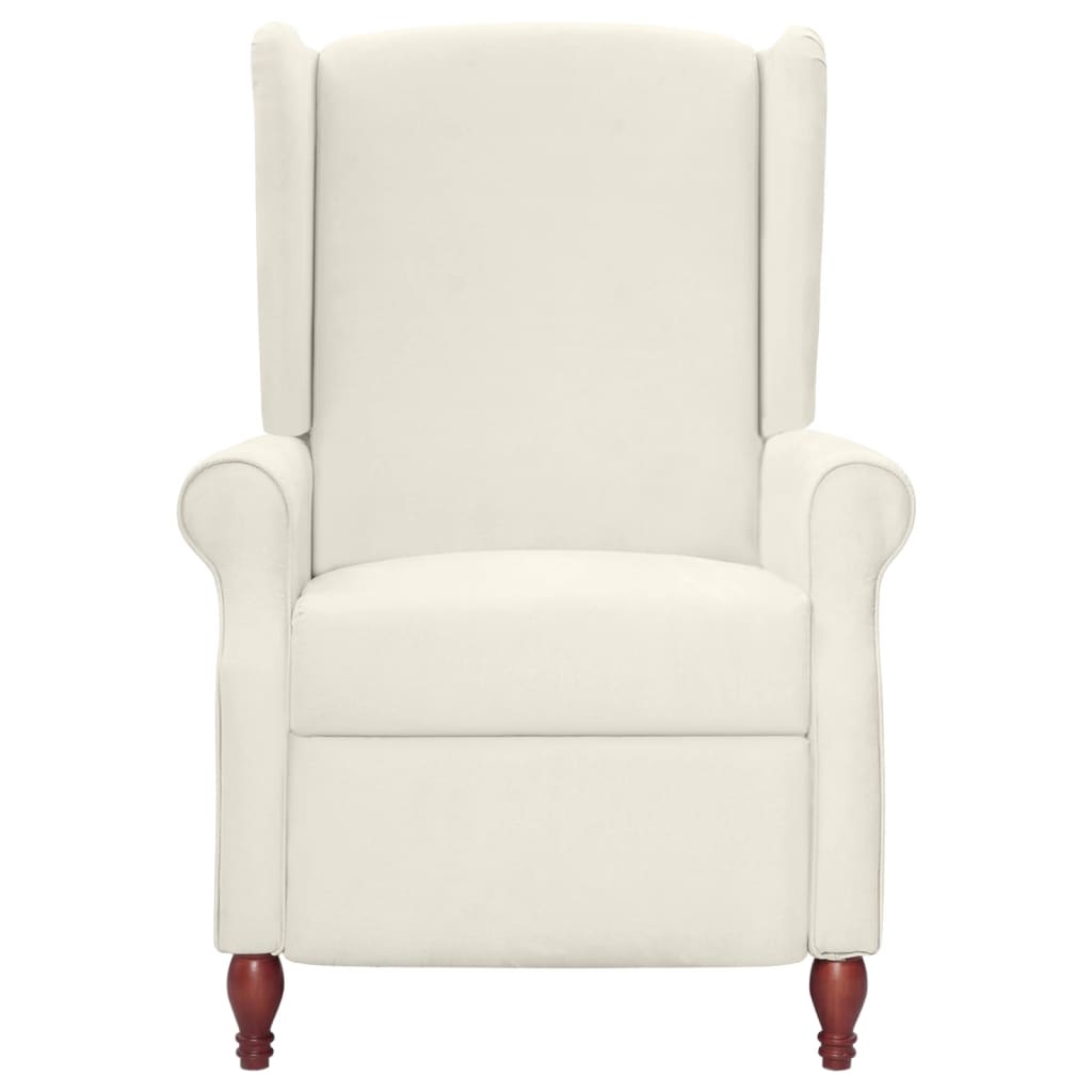 

vidaXL Massagestoel verstelbaar microvezel beige