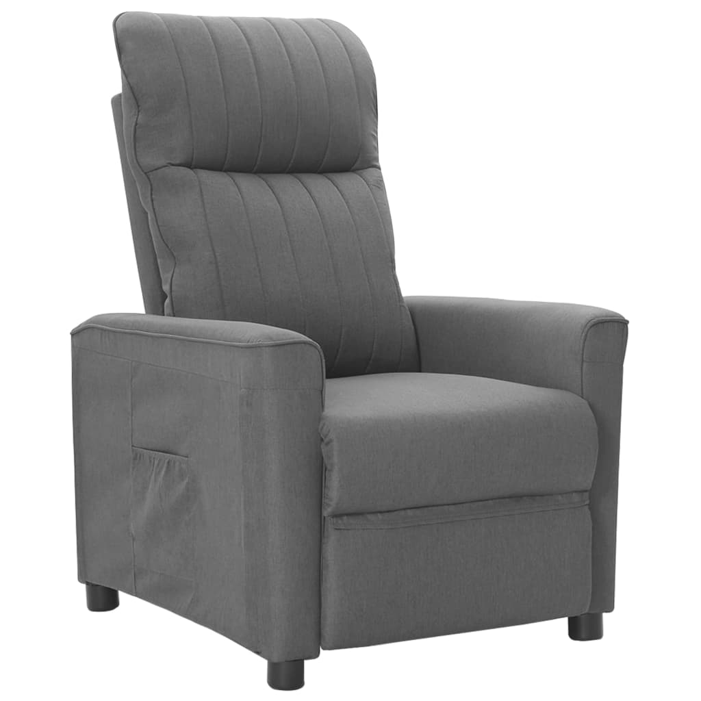 Fauteuil inclinable Gris clair Tissu