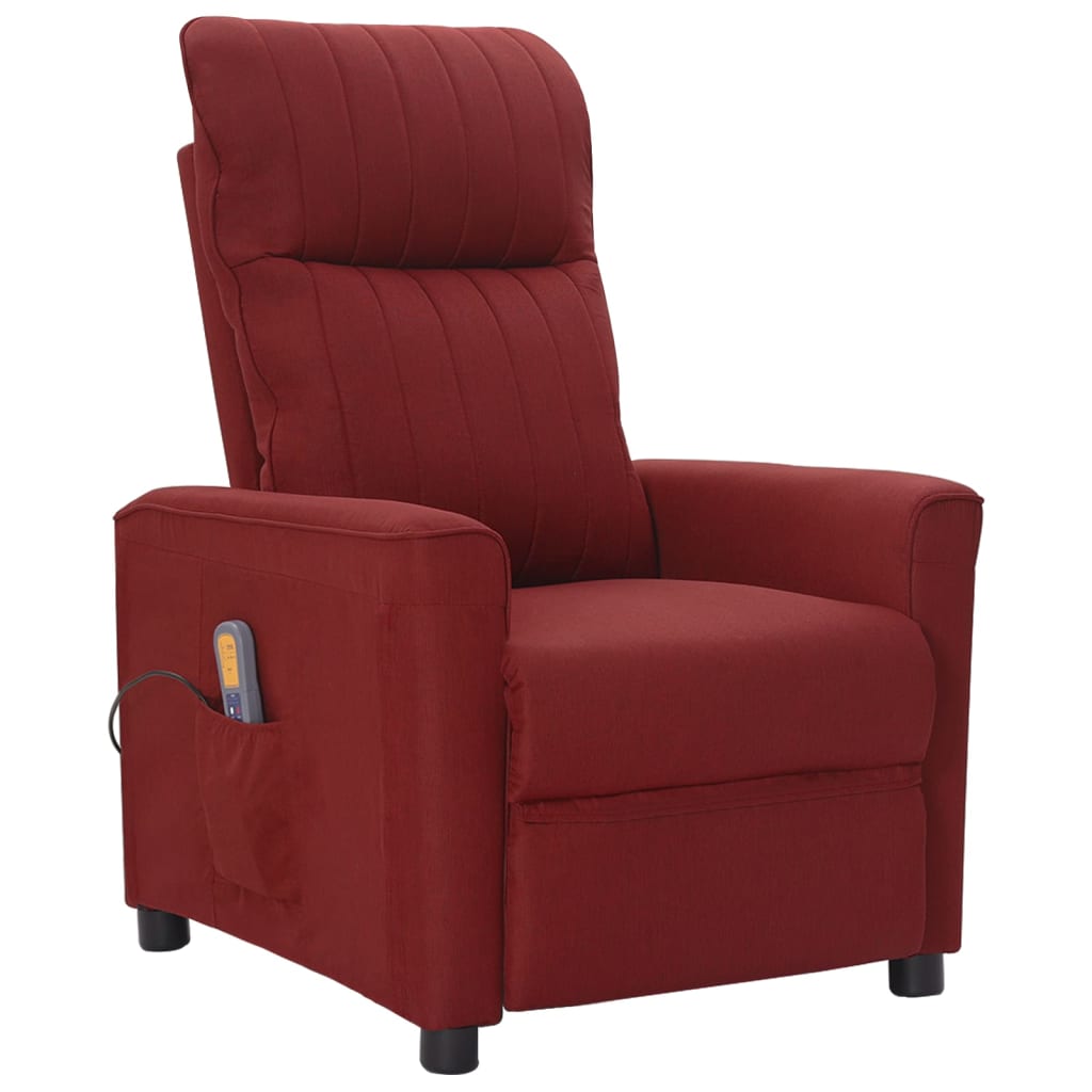 Fauteuil de massage Rouge bordeaux Tissu