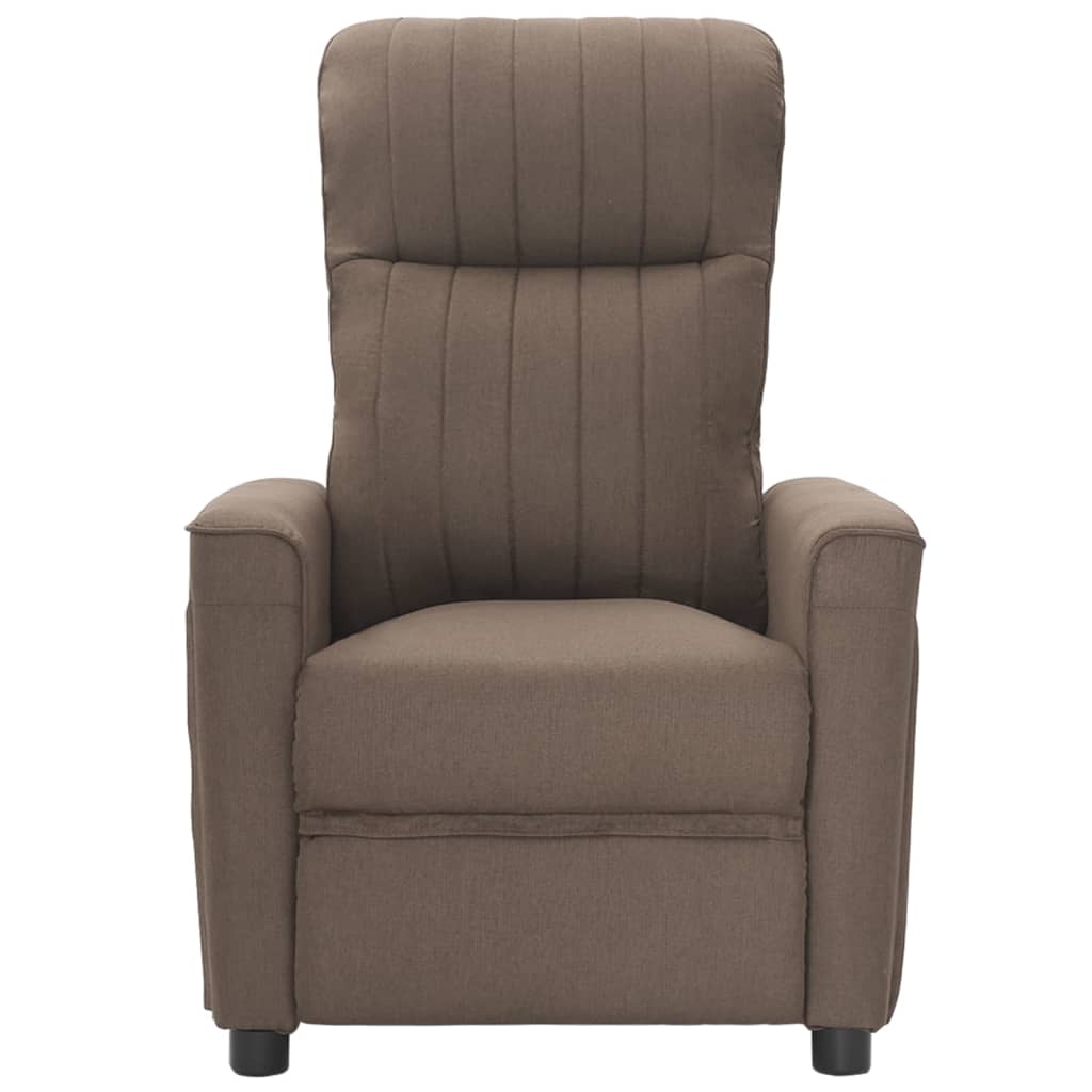 vidaXL Massagestoel stof taupe