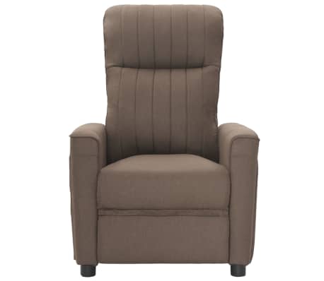 vidaXL Massagestoel stof taupe