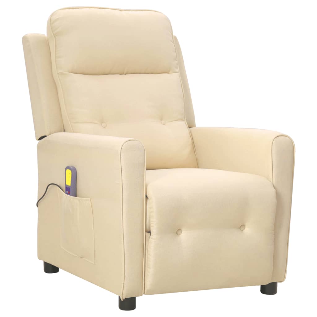 Fauteuil de massage Crème Tissu