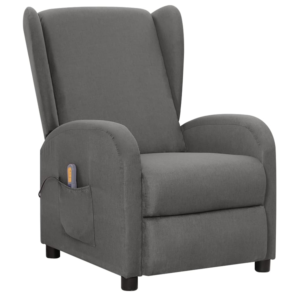 Fauteuil de massage Gris clair Tissu
