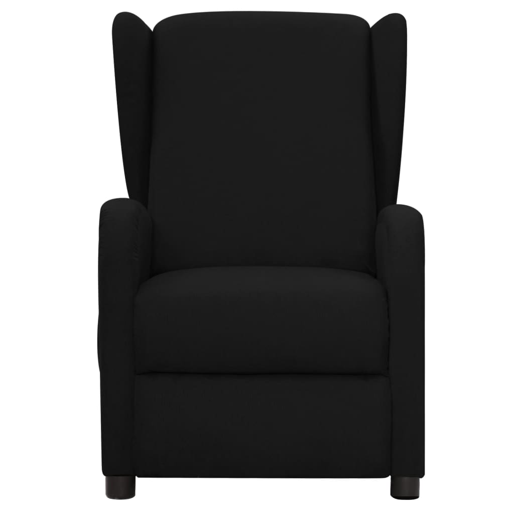 vidaXL Sillón de masaje de tela negro