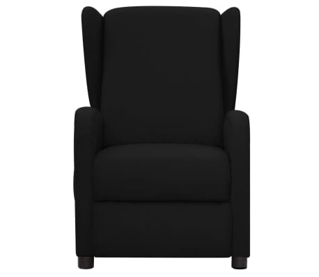 vidaXL Sillón de masaje de tela negro