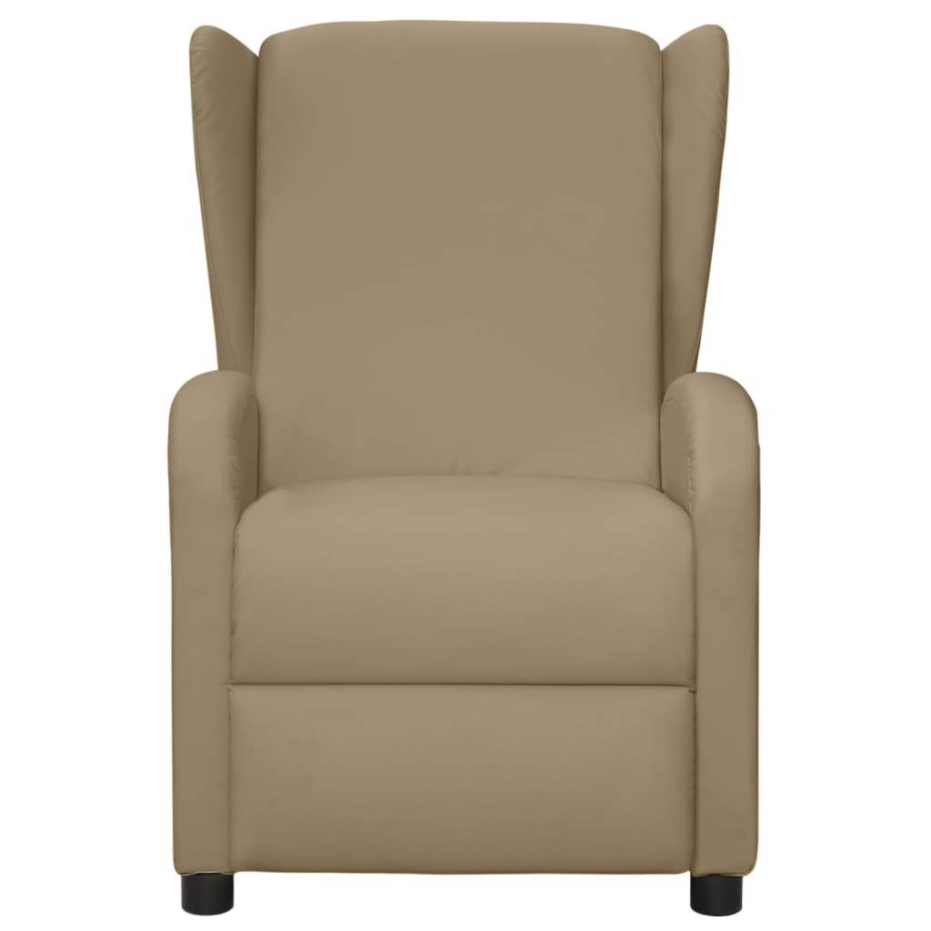 

vidaXL Fauteuil verstelbaar kunstleer cappuccinokleurig