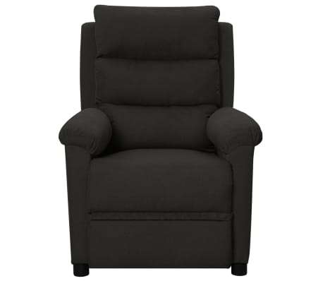 vidaXL Sillón reclinable de tela negro