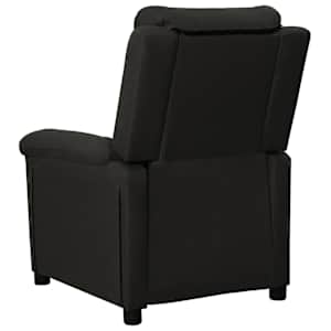 Polohovací křeslo černé textil - obrázek 5