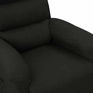 Polohovací křeslo černé textil - obrázek 8
