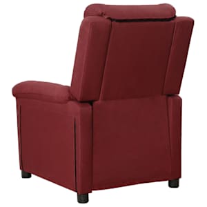 Polohovací křeslo vínové textil - obrázek 5