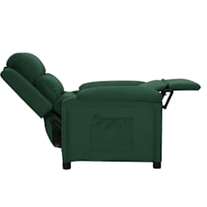 Polohovací křeslo tmavě zelené textil - obrázek 4