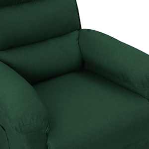 Polohovací křeslo tmavě zelené textil - obrázek 8