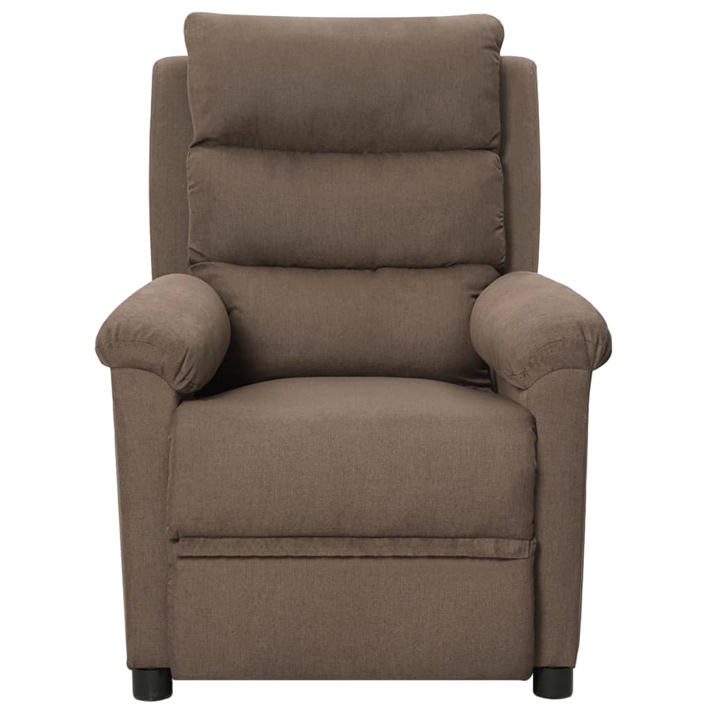 vidaXL Relaxsessel Taupe Stoff