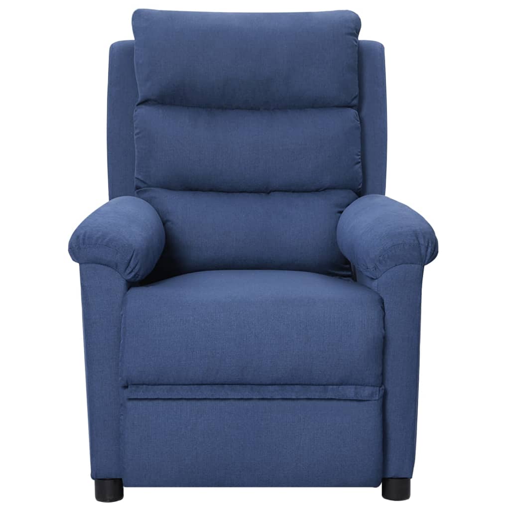 

vidaXL Fauteuil verstelbaar stof blauw