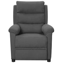 vidaXL Massagesessel Dunkelgrau Stoff