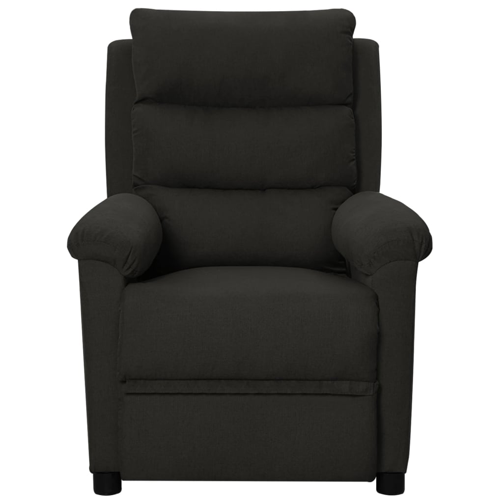 vidaXL Fauteuil de massage Noir Tissu