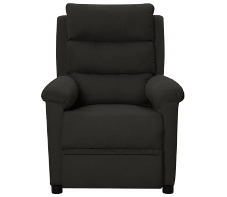 vidaXL Fauteuil de massage Noir Tissu