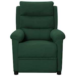 Masážní křeslo tmavě zelené textil - obrázek 2