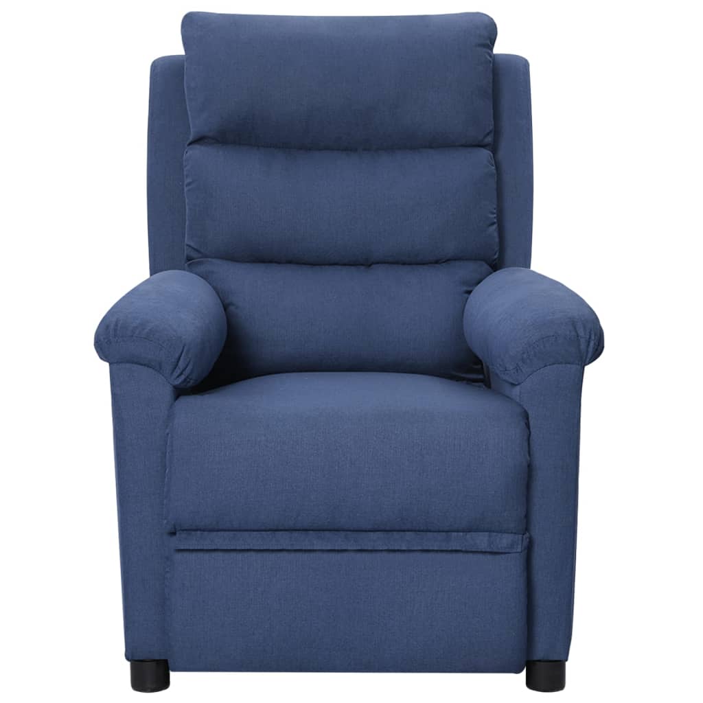 

vidaXL Massagestoel verstelbaar stof blauw