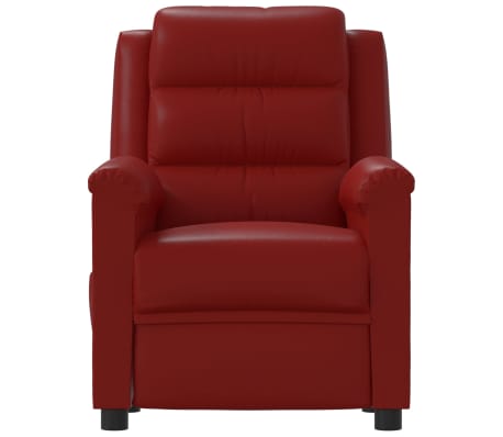 vidaXL Fauteuil de massage Rouge bordeaux Similicuir