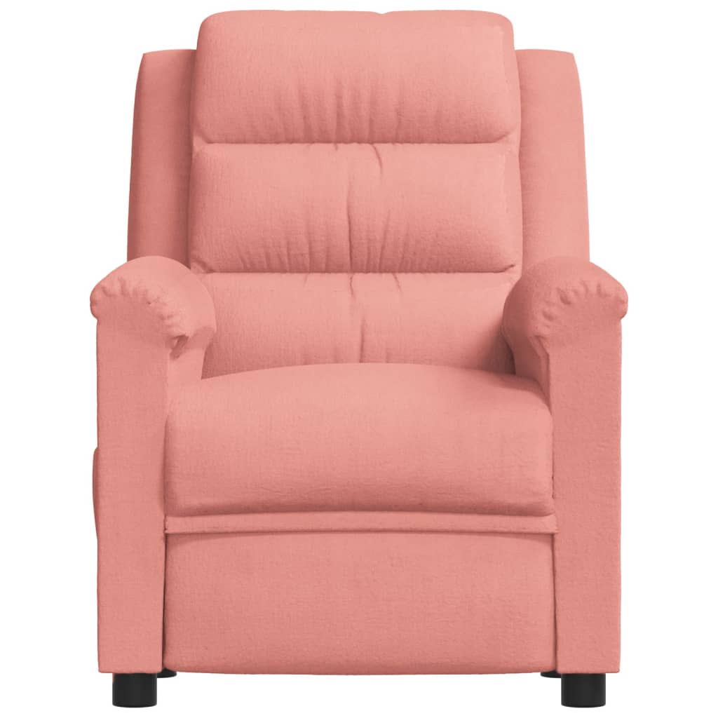 

vidaXL Fauteuil verstelbaar fluweel roze