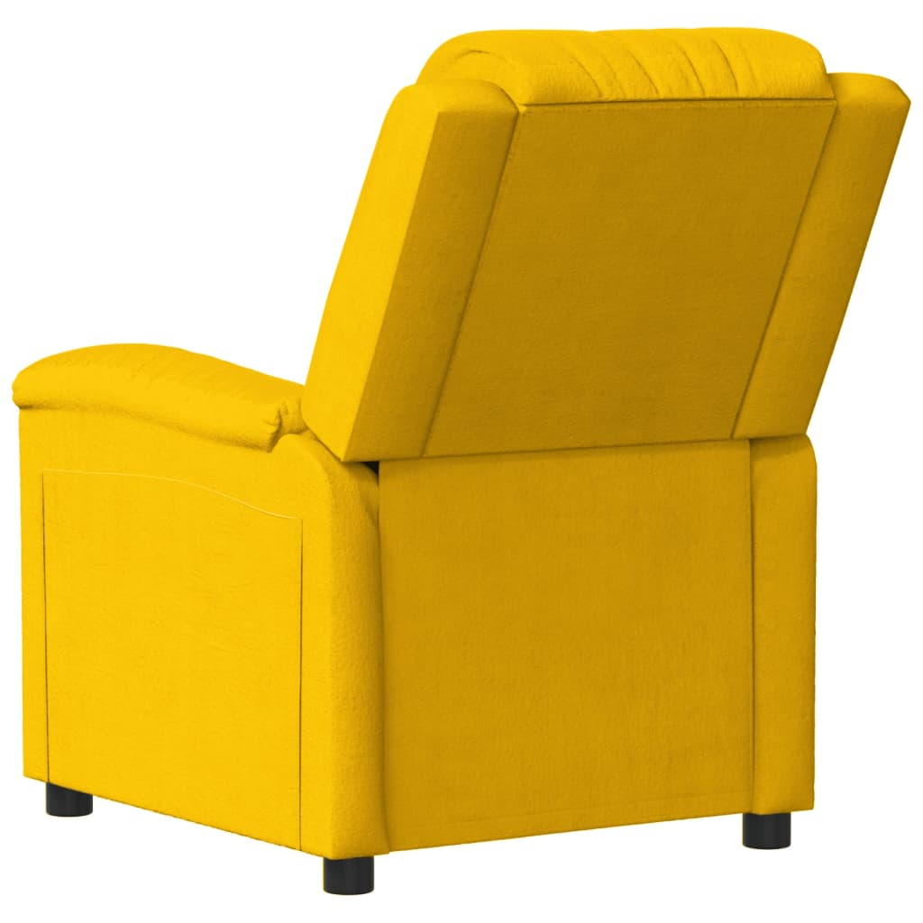 Fafeicy Fauteuil Inclinable Jaune Velours A342384 110054 Cdiscount Maison 5275