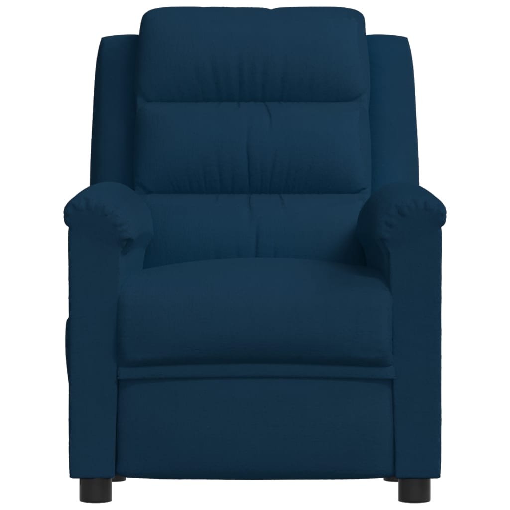 

vidaXL Fauteuil verstelbaar fluweel blauw