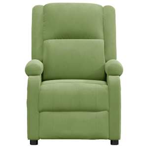 vidaXL Fauteuil inclinable vert clair velours