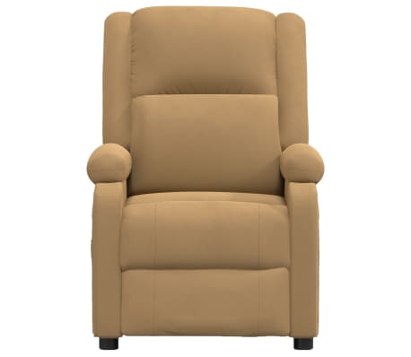 vidaXL barna bársony dönthető fotel