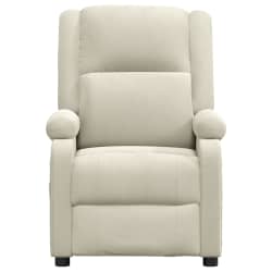 vidaXL Naslonjač krem bar&scaron;unasti