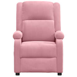 vidaXL Massagesessel Rosa Samt