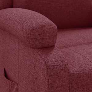 Polohovací křeslo vínové textil - obrázek 7