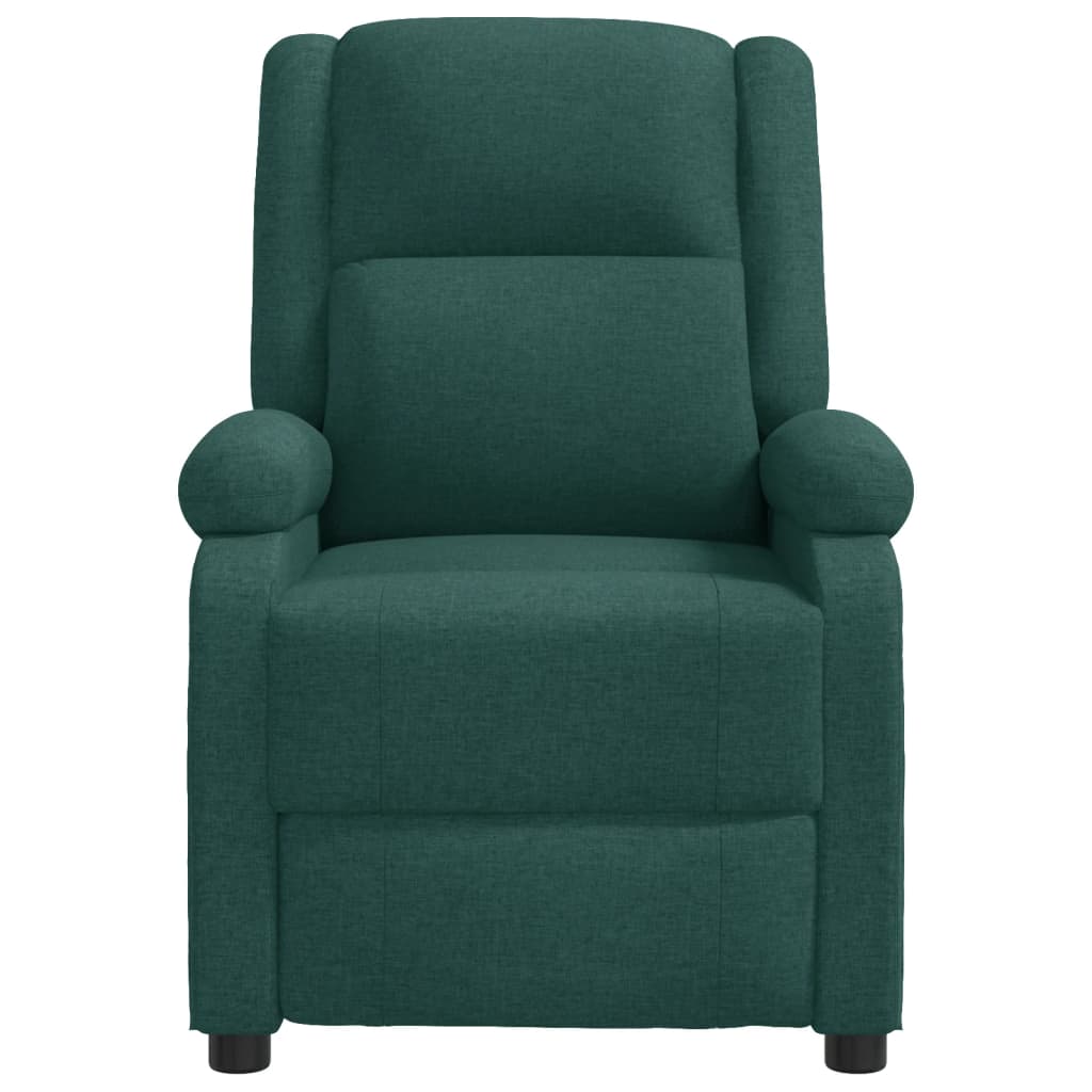 vidaXL Massagestoel stof donkergroen