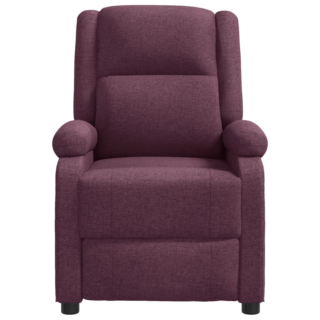 vidaXL Sillón orejero de masaje de tela morado