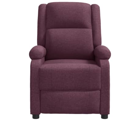 vidaXL Atlo&scaron;iamas masažinis krėslas, violetinės spalvos, audinys