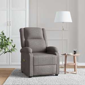 Masážní křeslo ušák taupe textil - obrázek 1